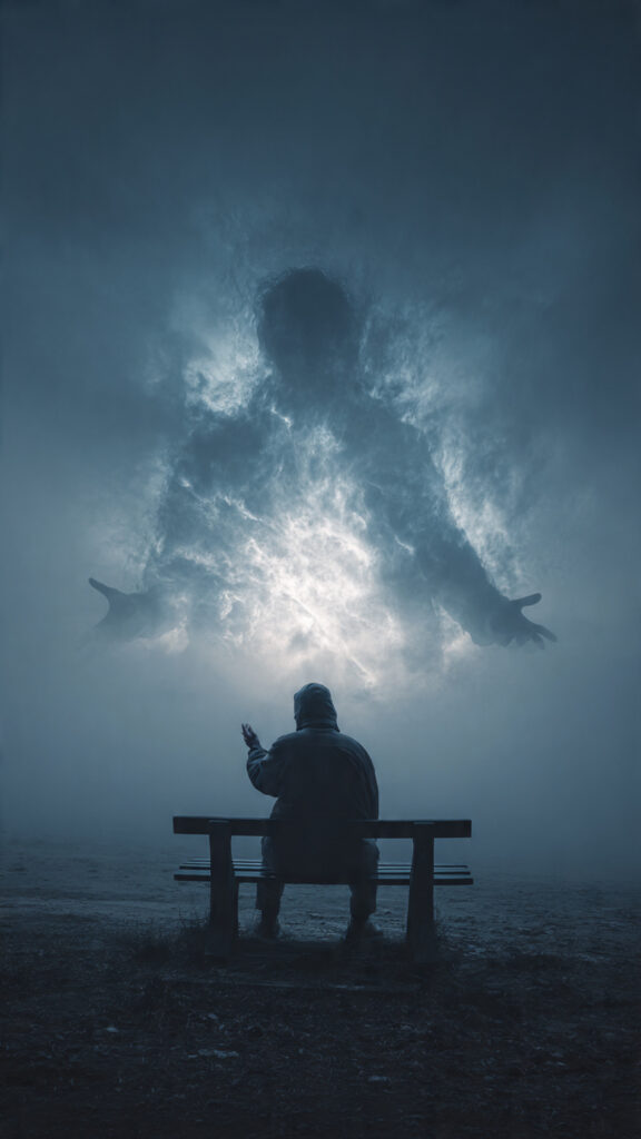 A person speaking encouragement to someone in a difficult season, symbolizing the power of speaking life and hope.