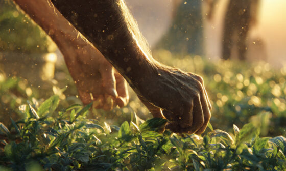 A man tending a garden with care, representing the husband's role as a cultivator in marriage.
