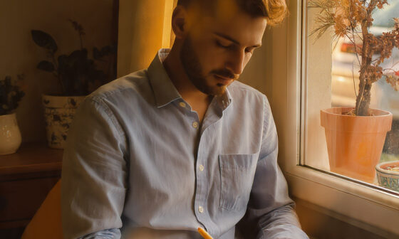 person reflecting on life choices and planning the next five years