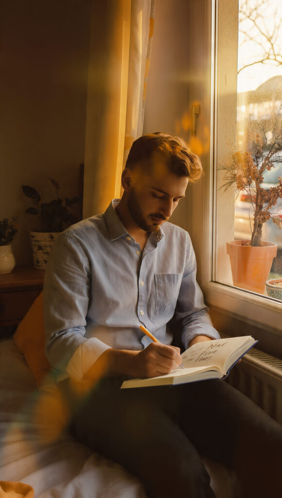 person reflecting on life choices and planning the next five years