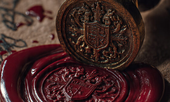 A signet ring sealing a document, representing the authority and Lordship of God over a believer's life.