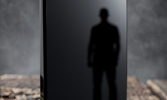 A realistic conceptual photo of a polished obsidian mirror that remains completely empty and unbothered before a shadow, illustrating the ultimate standard of an adversary having nothing inside your soul.