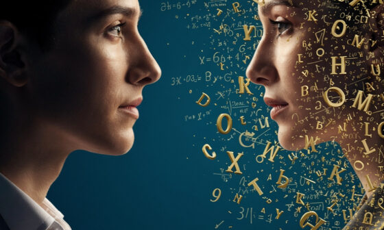 A cinematic conceptual image representing the power of simple, curious questioning to unlock and simplify complex intellectual pretense.